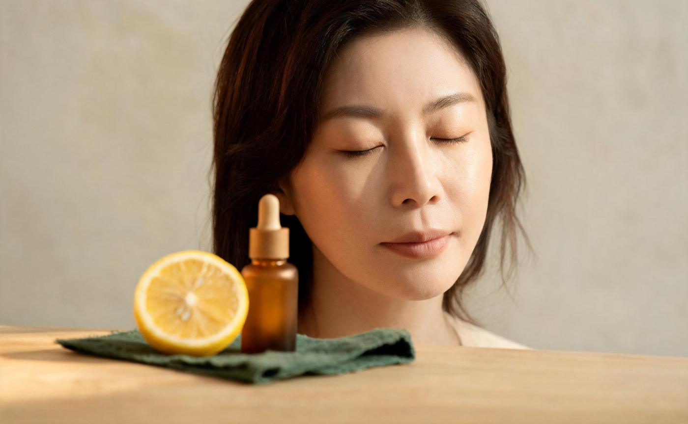 Tone direction: yuja and a vitamin C serum