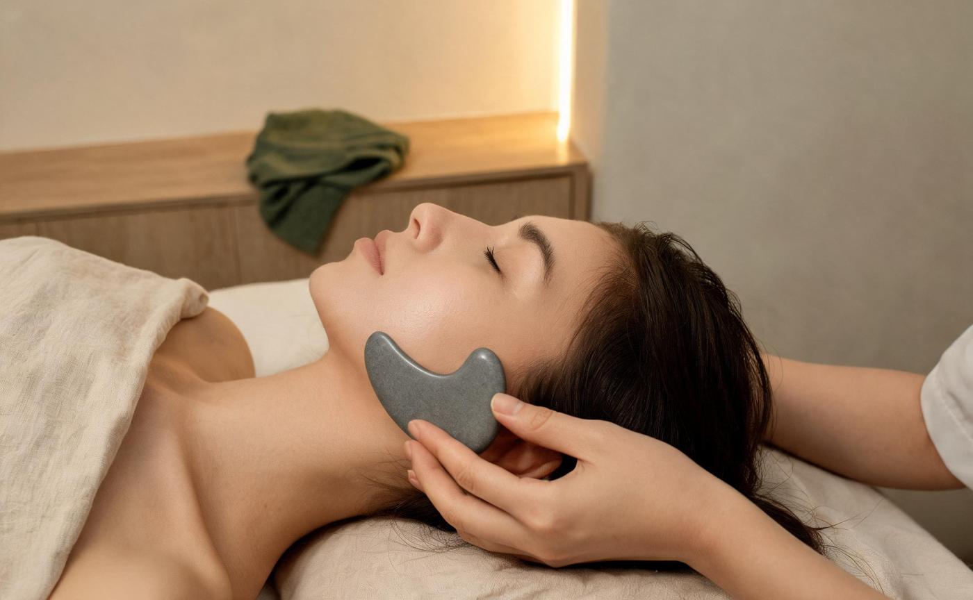 Le modelage au gua sha de basalte