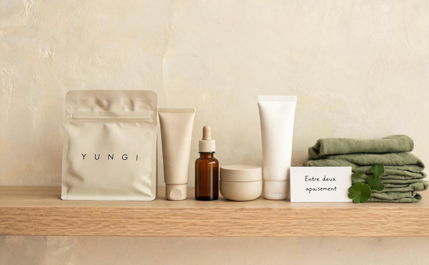 Calm pouch: foam-free cleanser, cica essence, barrier cream
