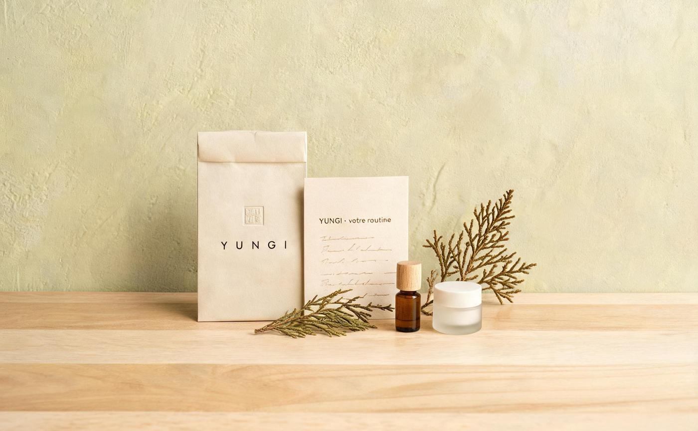 Le sachet YUNGI : votre routine écrite à la main